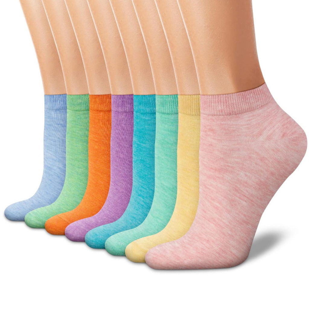 Pack Of 8 Ankle Casual Socks For Women