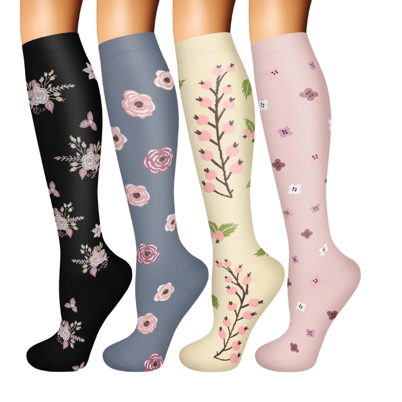 Pack Of 4 Designed Compression SocksPack Of 4 Designed Compression Socks - Image 11