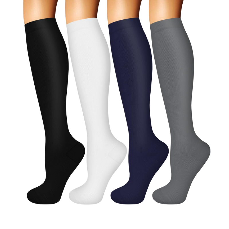 Pack Of 4 Designed Compression Socks