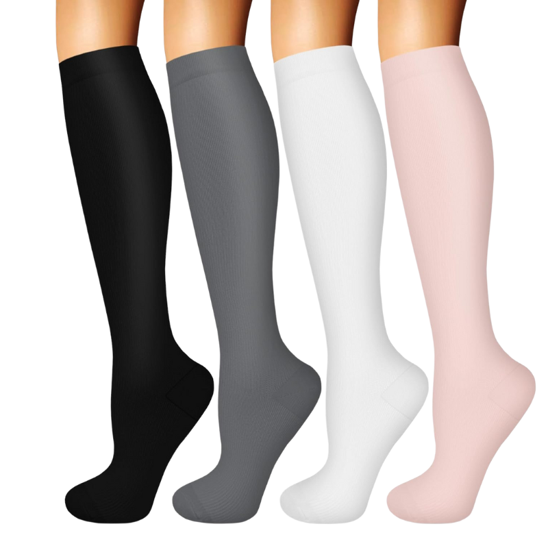 Pack Of 4 Designed Compression Socks