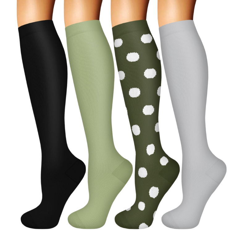 Pack Of 4 Designed Compression SocksPack Of 4 Designed Compression Socks - Image 7