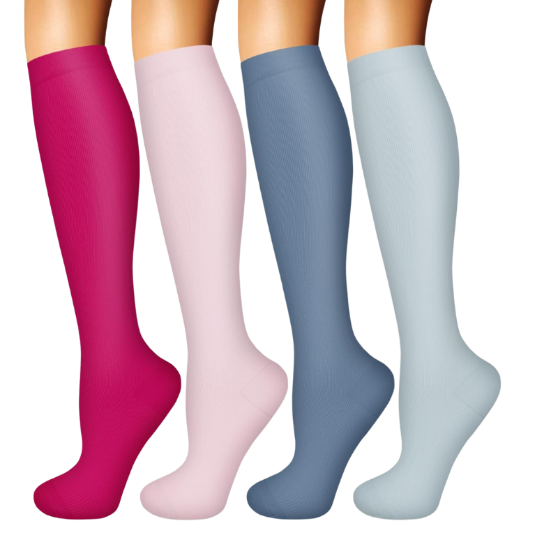 Pack Of 4 Designed Compression Socks