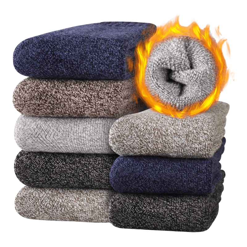 5 Pairs Designed Crew Heated Socks-Plantar Socks5 Pairs Designed Crew Heated Socks - Image 6