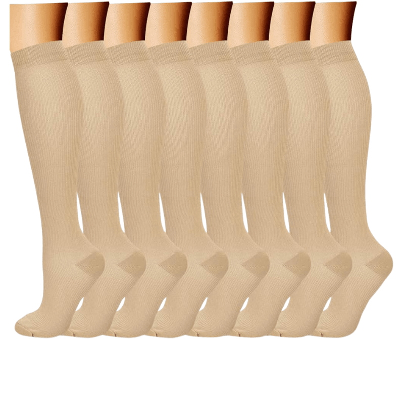 Pack Of 8 Design Compression Socks-Plantar Socks