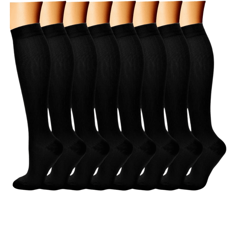 Pack Of 8 Design Compression Socks-Plantar Socks
