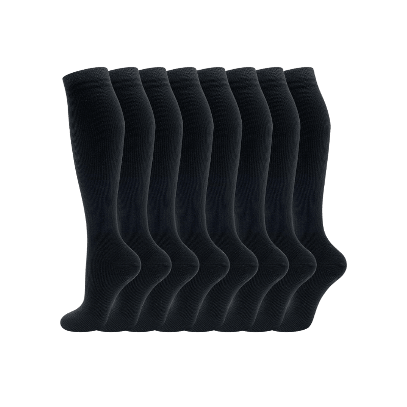 Pack Of 8 High Length Design Compression Socks-Plantar Socks