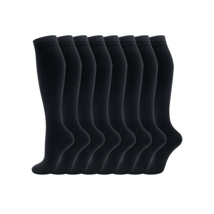 Pack Of 8 High Length Design Compression Socks-Plantar Socks