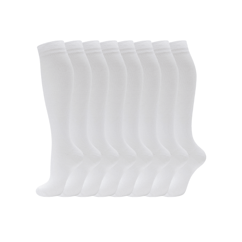 Pack Of 8 High Length Design Compression Socks-Plantar Socks