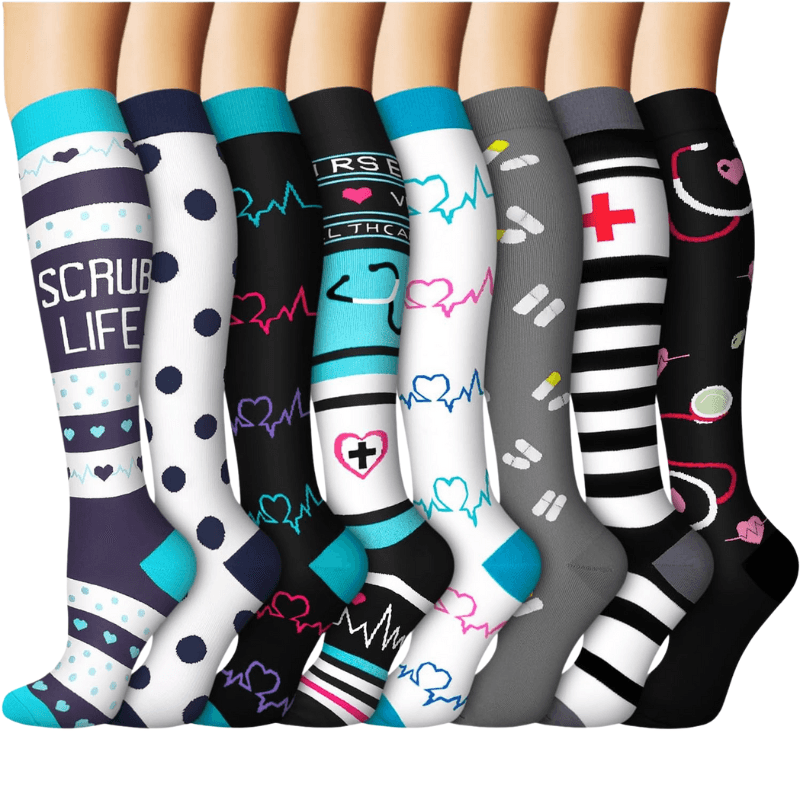 Pack Of 8 Running Compression SocksPack Of 8 Running Compression Socks - Image 12