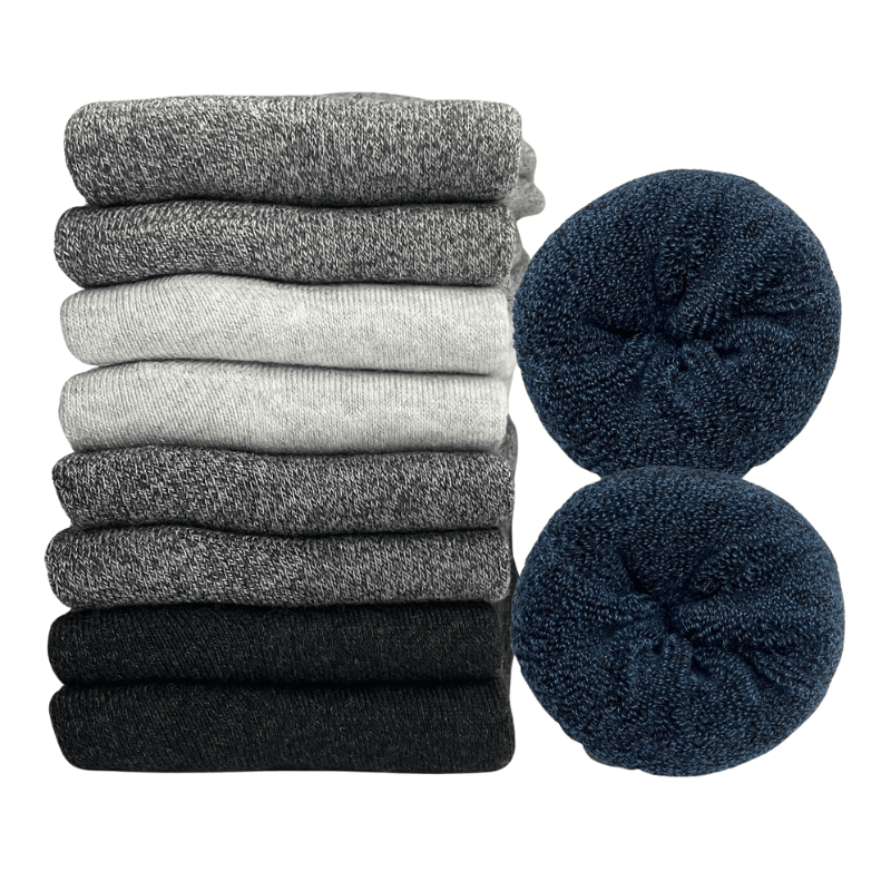 5 Pairs Solid Colored Heated Socks-Plantar Socks