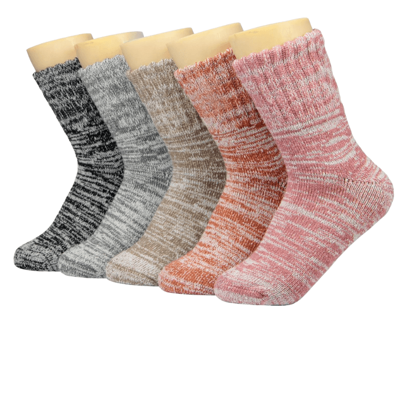 5 Pairs Stylish Knitted Heated Socks-Plantar Socks