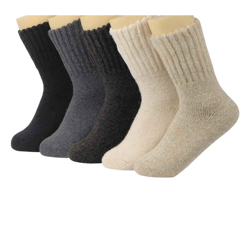5 Pairs Stylish Knitted Heated Socks-Plantar Socks