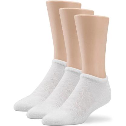 Polyester No Show Antimicrobial Socks 3 Pairs-Plantar Socks