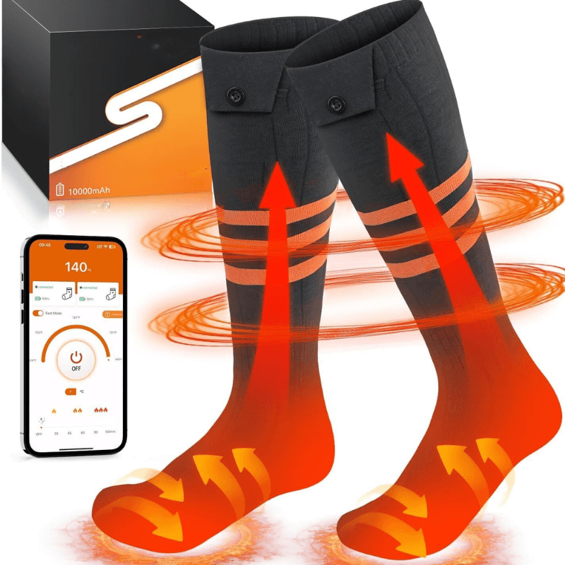 Rechargeable Electric Heated Socks With App Control-Plantar Socks
