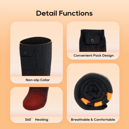 Rechargeable Electric Heated Socks With App Control-Plantar Socks