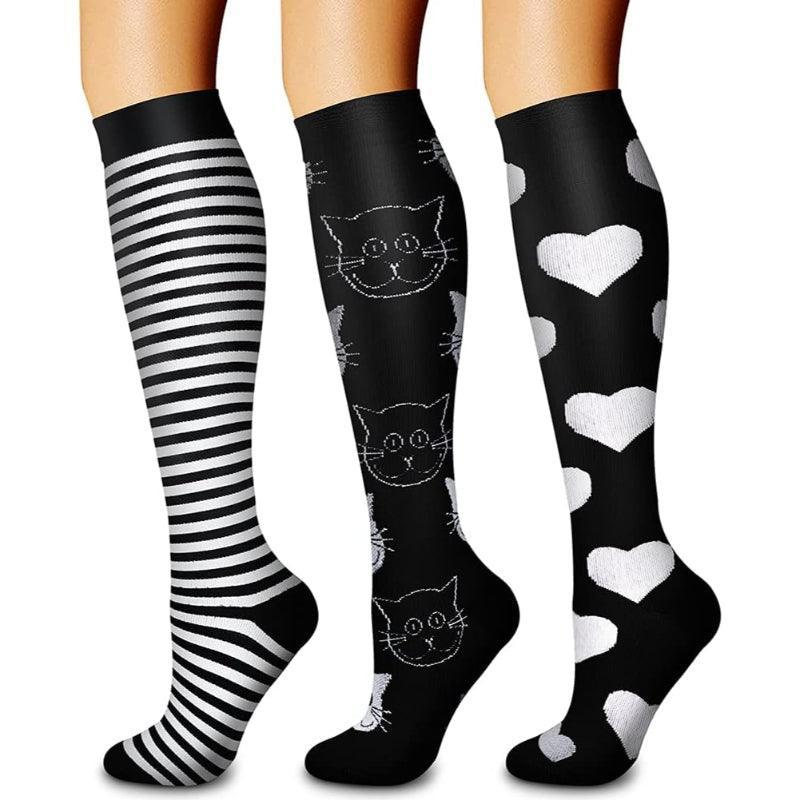 Pack Of 3 Running Compression Orthopedic Socks-Plantar Socks