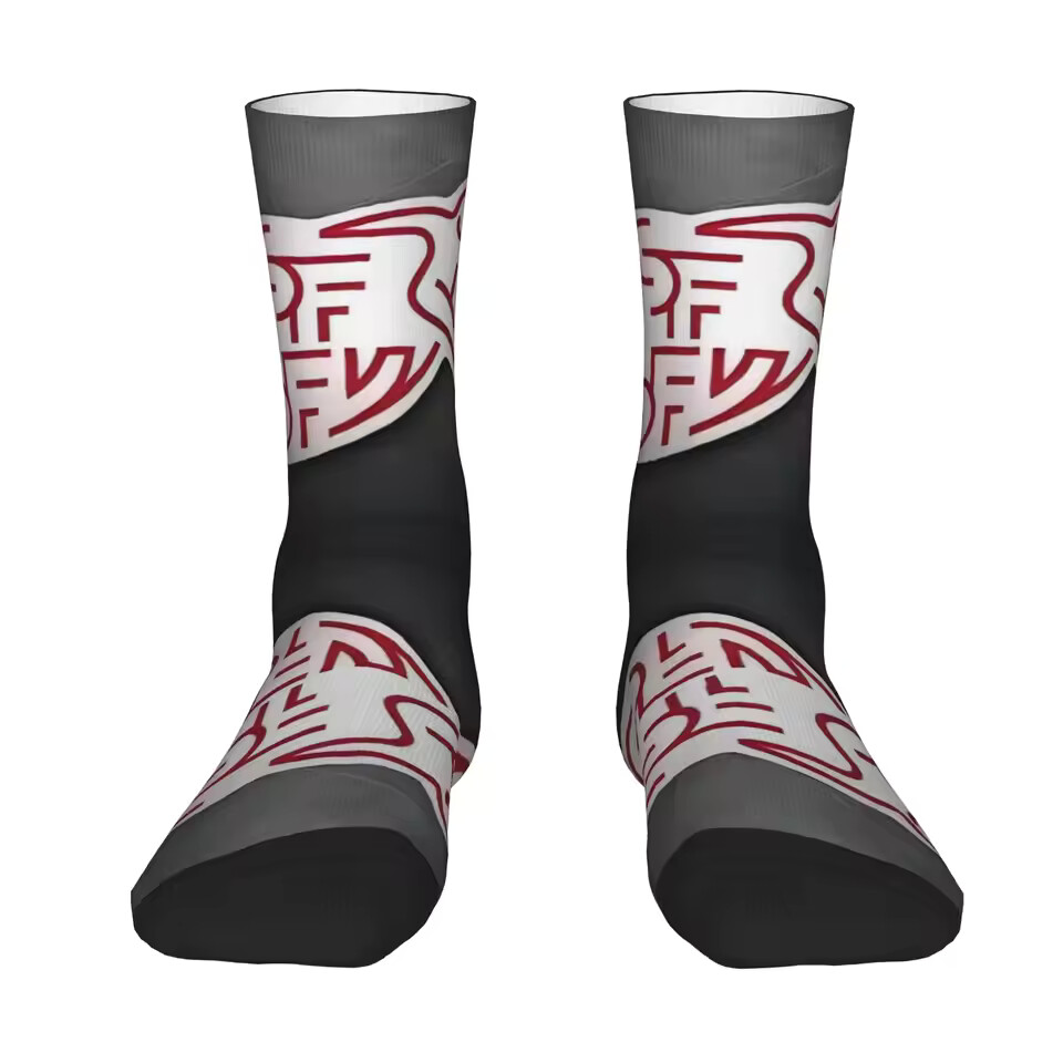 Unisex Switzerland Football Fan Seamless Printed Crew Sock