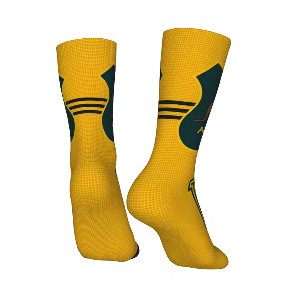 Unisex Australia Football Fan Seamless Printed Crew Sock