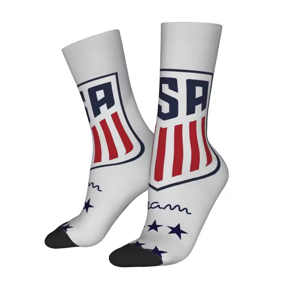 Unisex United States Football Fan Seamless Printed Crew Sock
