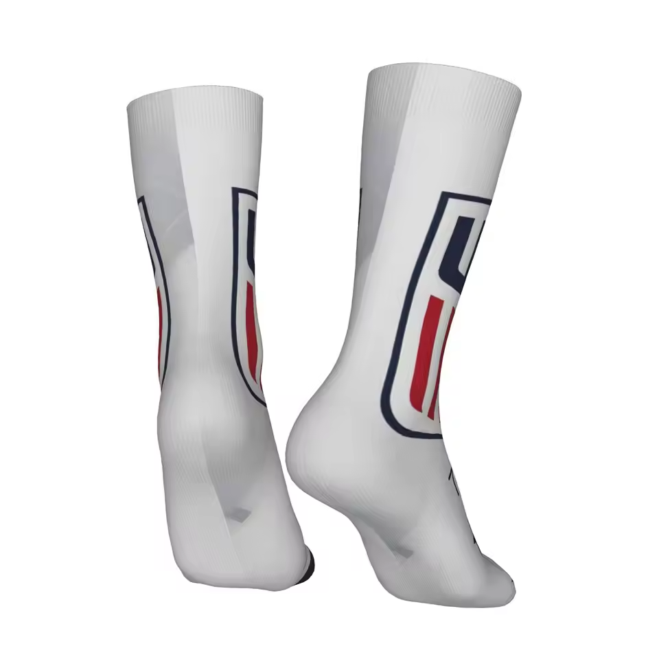 Unisex United States Football Fan Seamless Printed Crew Sock
