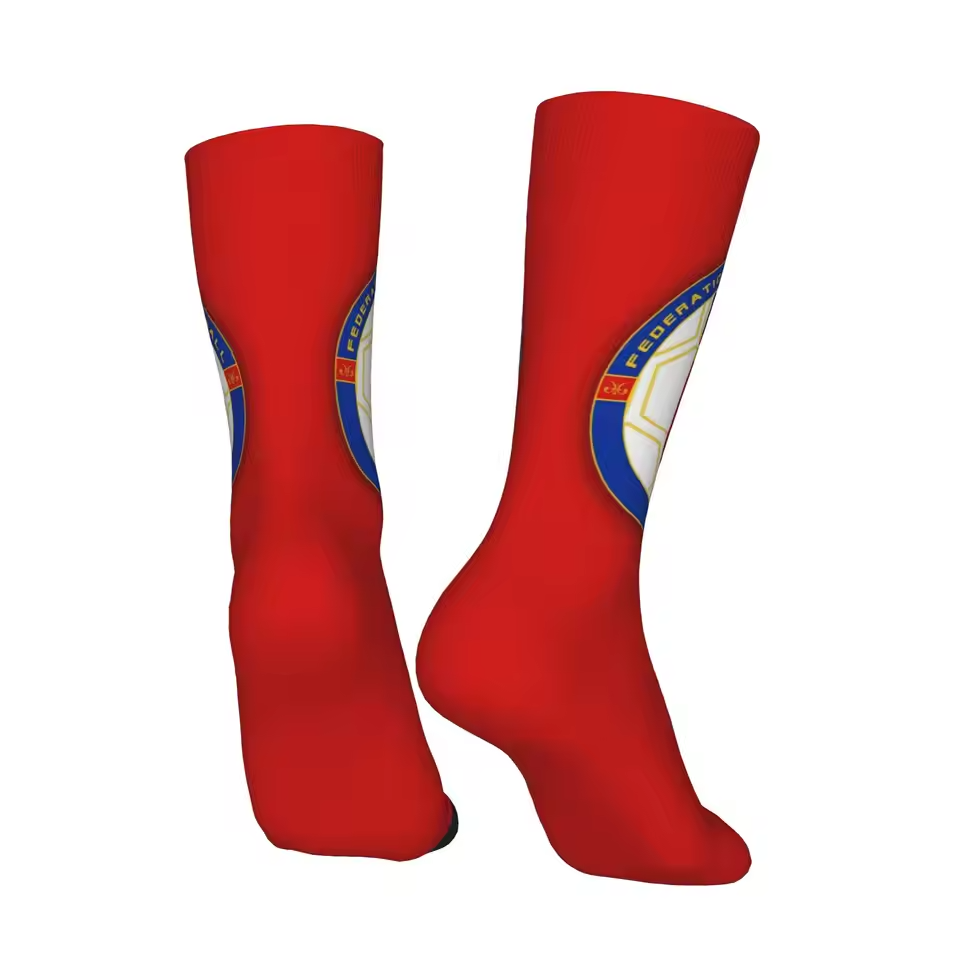 Unisex Haiti Football Fan Seamless Printed Crew Sock
