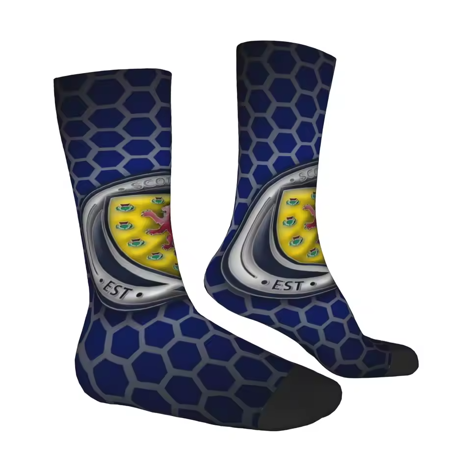 Unisex Scotland Football Fan Seamless Printed Crew Sock