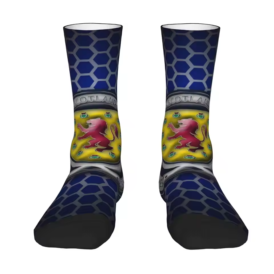 Unisex Scotland Football Fan Seamless Printed Crew Sock