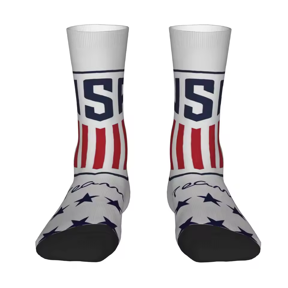 Unisex United States Football Fan Seamless Printed Crew Sock