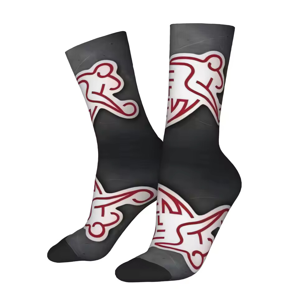 Unisex Switzerland Football Fan Seamless Printed Crew Sock