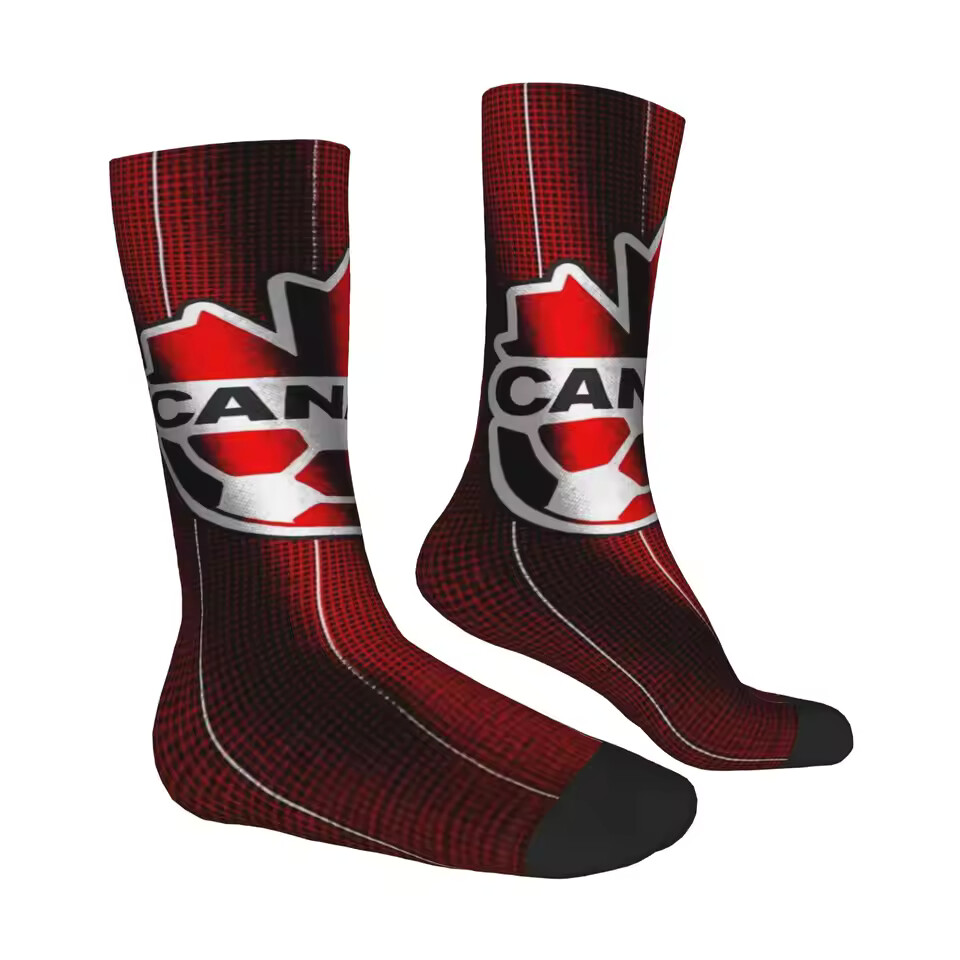 Unisex Canada Football Fan Seamless Printed Crew Sock