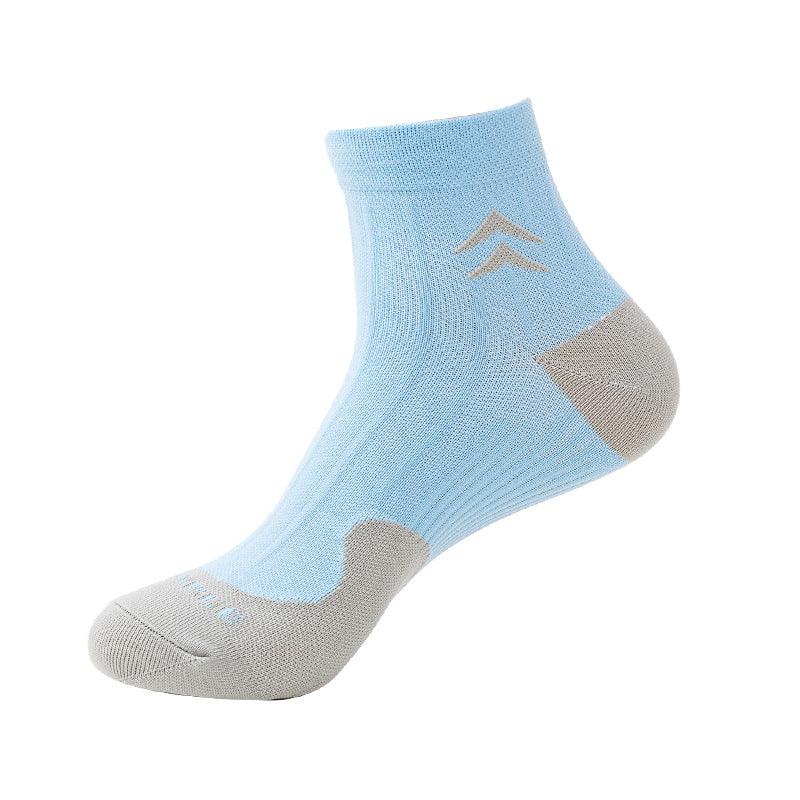 Multicolor Adult Fitness Socks Simple Socks - 6 Pairs-Plantar Socks