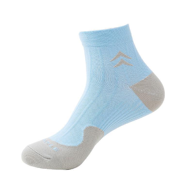 Multicolor Adult Fitness Socks Simple Socks - 6 Pairs-Plantar Socks