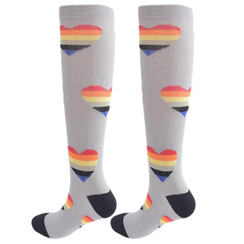 Sports Running Fitness Socks Compression Socks Calf Sock 4 Pairs-Plantar SocksSports Running Fitness Socks Compression Socks Calf Sock 4 Pairs - Image 12