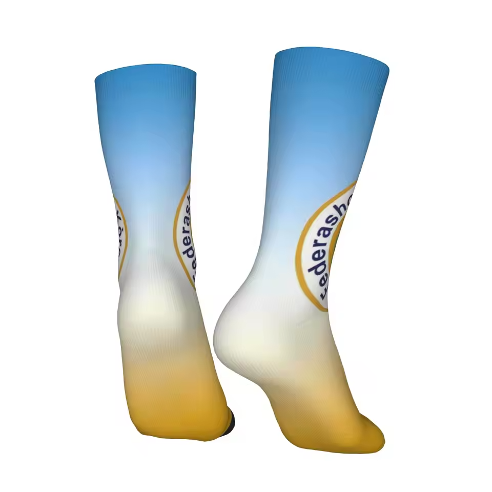 Unisex Curaçao Football Fan Seamless Printed Crew Sock