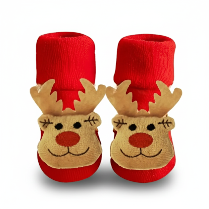 Santa Reindeer Design Socks