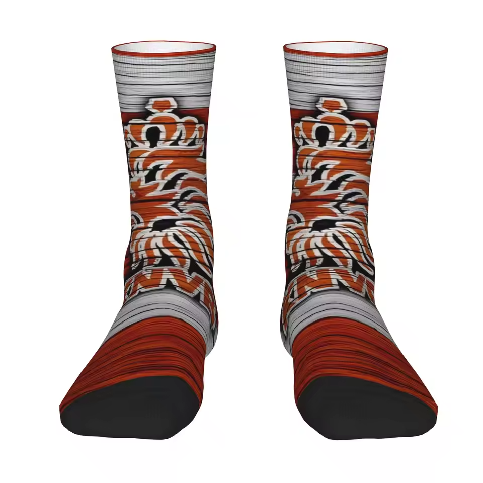 Unisex Netherlands Football Fan Seamless Printed Crew Sock