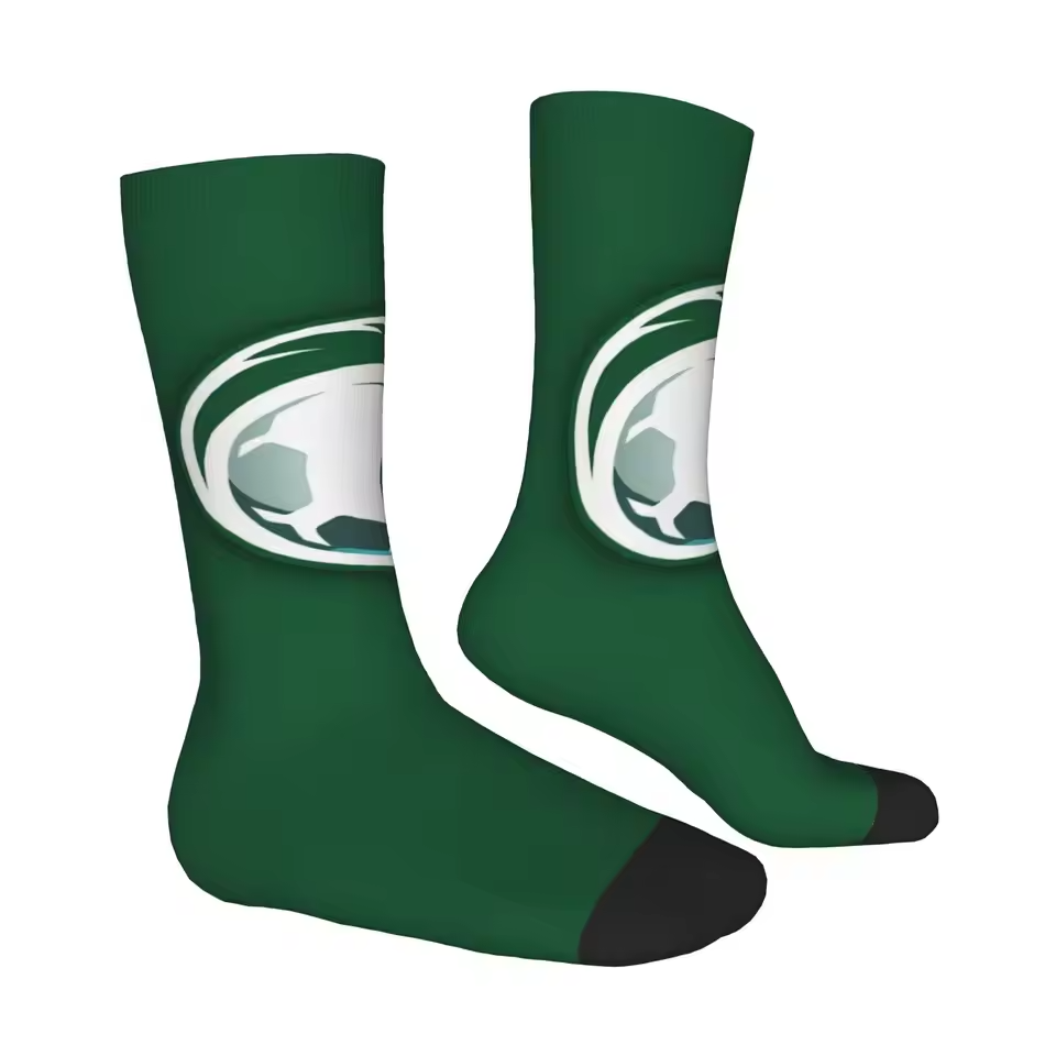 Unisex Saudi Arabia Football Fan Seamless Printed Crew Socks