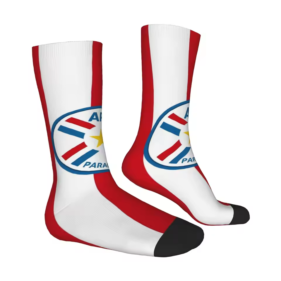 Unisex Paraguay Football Fan Seamless Printed Crew Sock