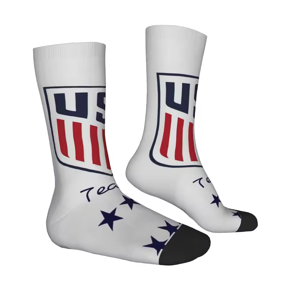 Unisex United States Football Fan Seamless Printed Crew Sock