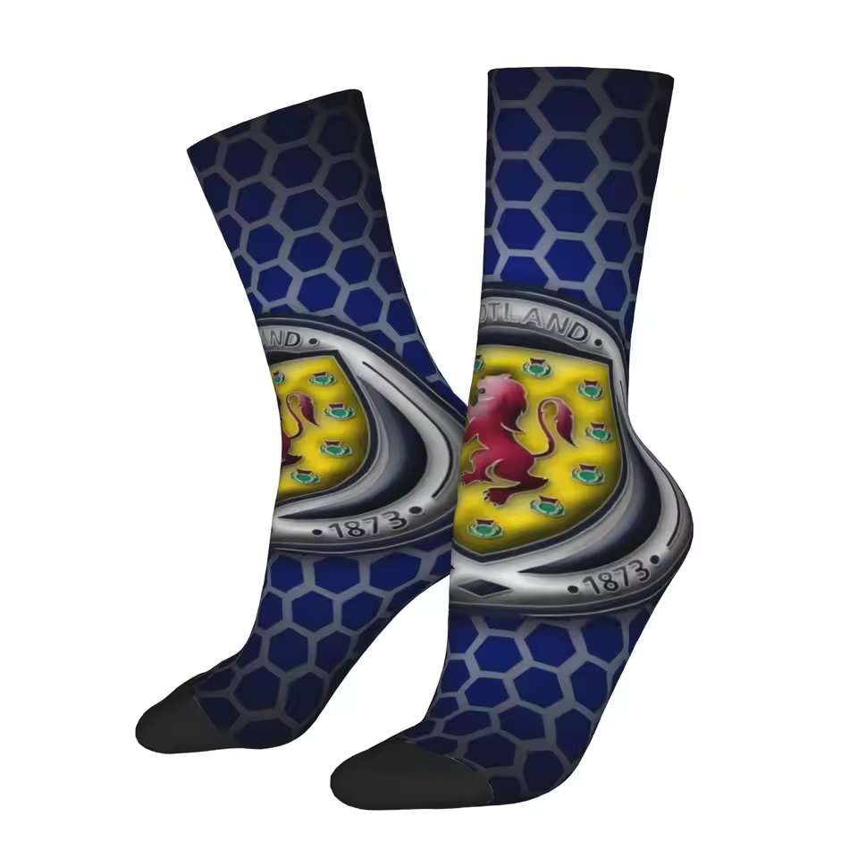 Unisex Scotland Football Fan Seamless Printed Crew Sock