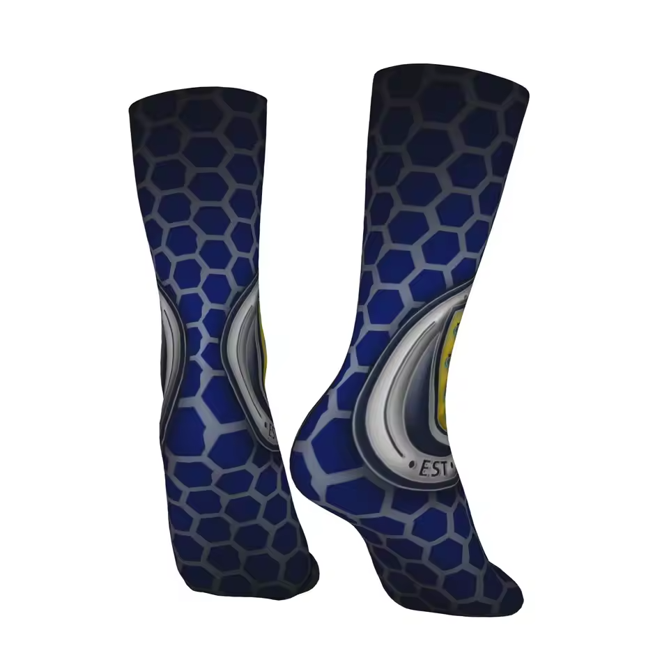 Unisex Scotland Football Fan Seamless Printed Crew Sock