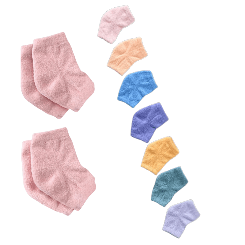 12 Pack Of Moisturizing Gel Socks For Sleep-Plantar Socks