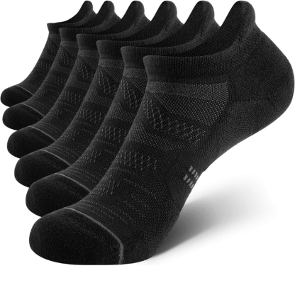 6 Pairs Cushioned Running Ankle Support Socks-Plantar Socks