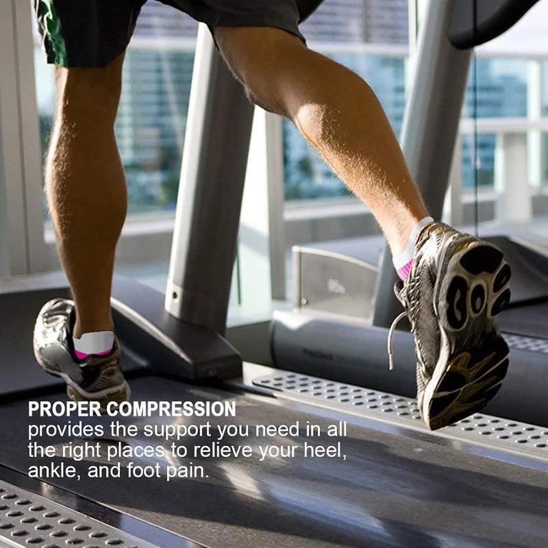 2 Pairs Regular Fit Ankle Support Socks - Comfort and Performance-Plantar Socks