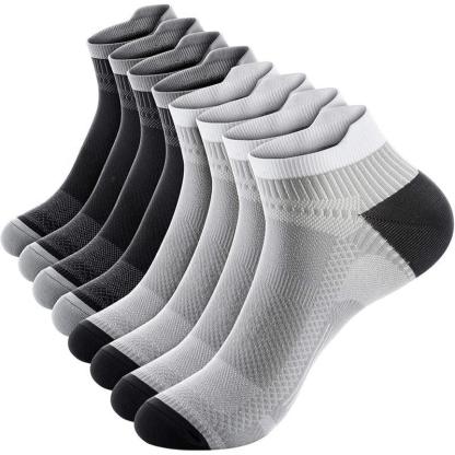 4 Pairs Ankle Support Socks – Compression and Comfort-Plantar Socks