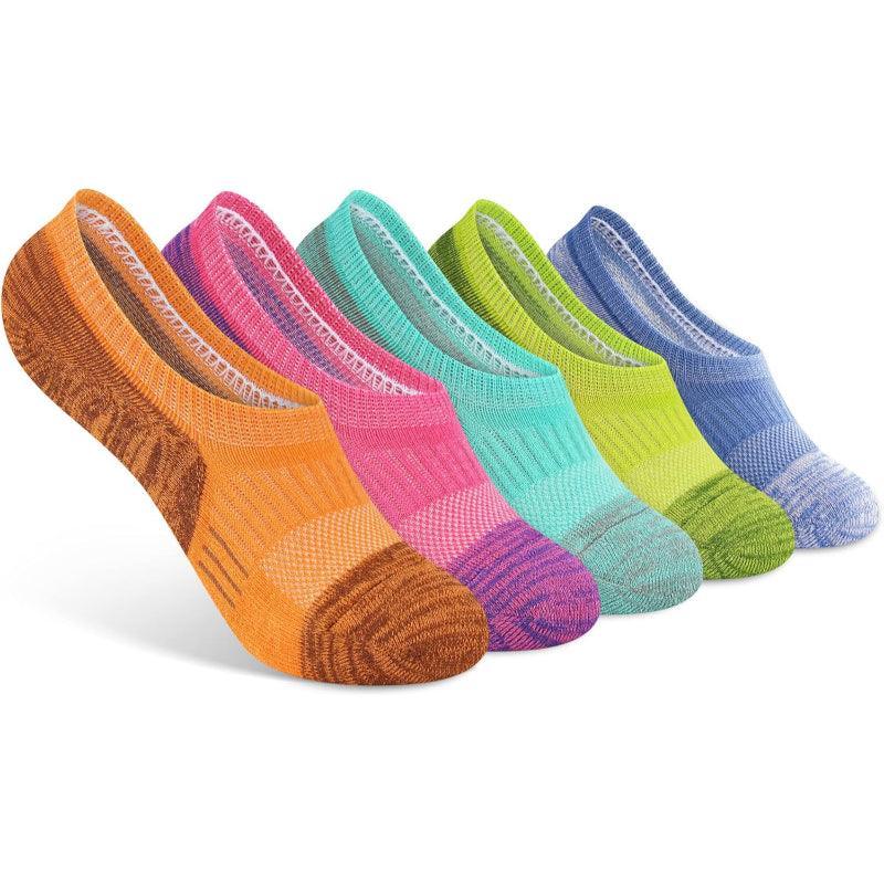 5 Pairs Cushioned Running Ankle Support Socks