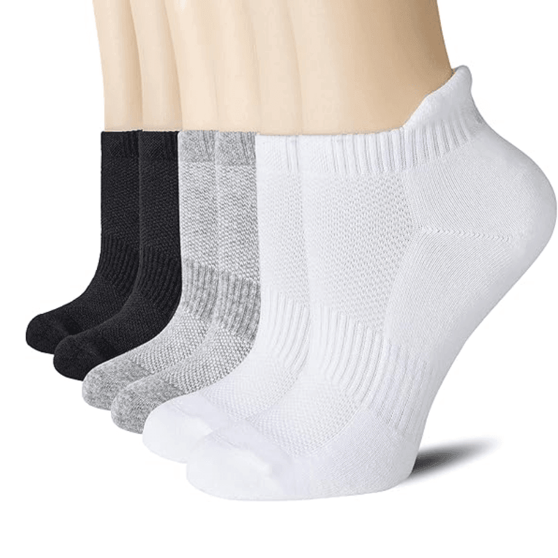 6 Pairs Athletic Ankle Support Socks – Comfort and Performance-Plantar Socks