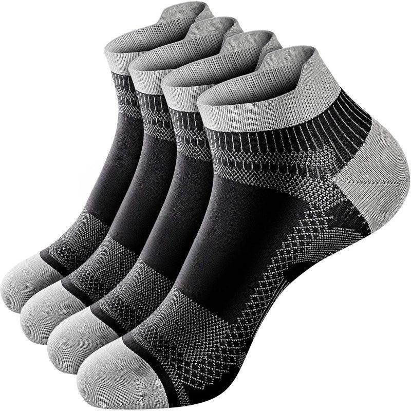 2 Pairs Regular Fit Ankle Support Socks - Comfort and Performance-Plantar Socks