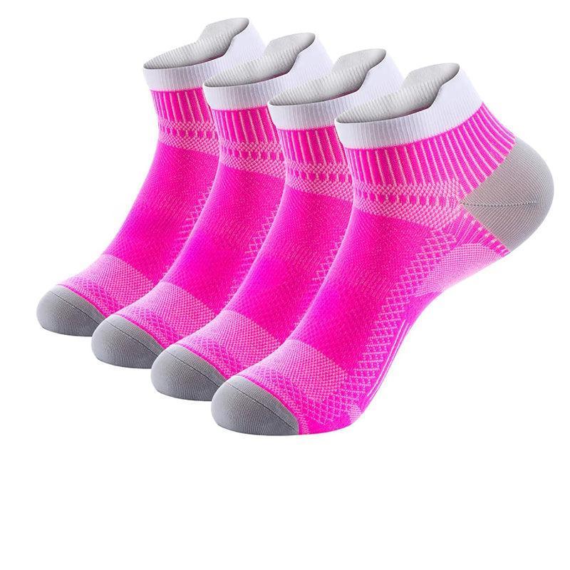2 Pairs Regular Fit Ankle Support Socks - Comfort and Performance-Plantar Socks