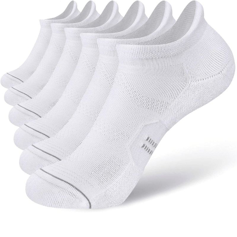 6 Pairs Cushioned Running Ankle Support Socks-Plantar Socks